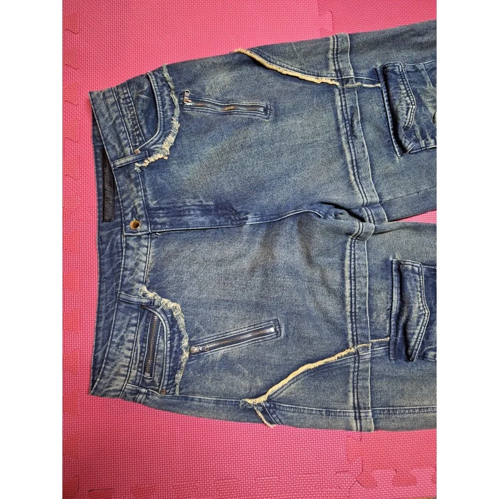 Rockstar Original RSM250 Baggy Fit Jeans convertible Zip-Off Pants Size 40 Men's